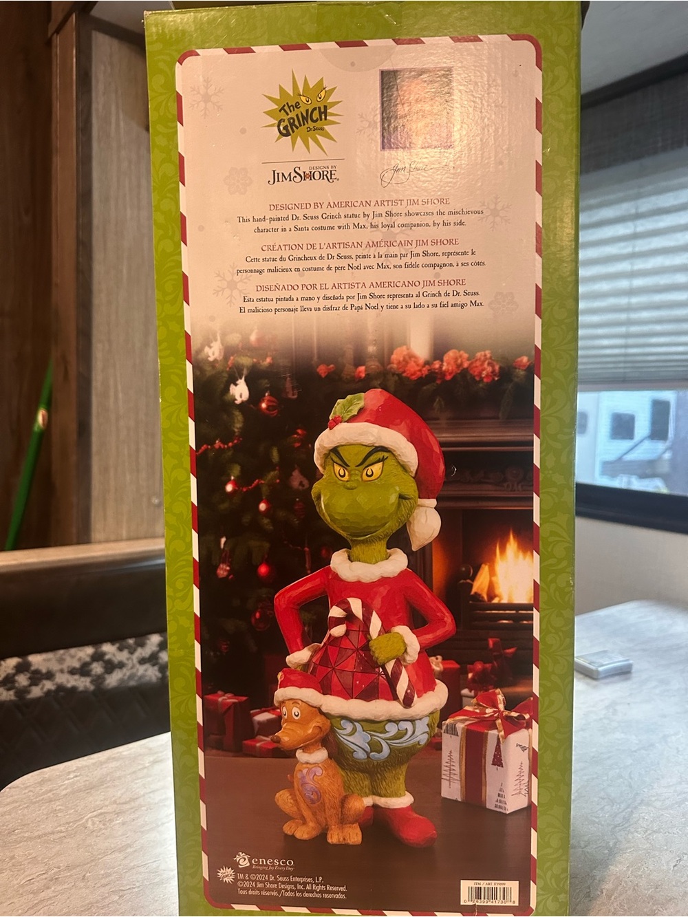 Grinch & Max Statue 20" Tall  Jim Shore Enesco Hand Painted 2024 Christmas - Picture 8 of 9